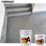 Quick Recoating Vinyl Chip Epoxy Flooring High Gloss Elegant Surface