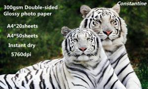 Quality 300gsm Double-sided gloss photo paper inkjet photo paper wholesale