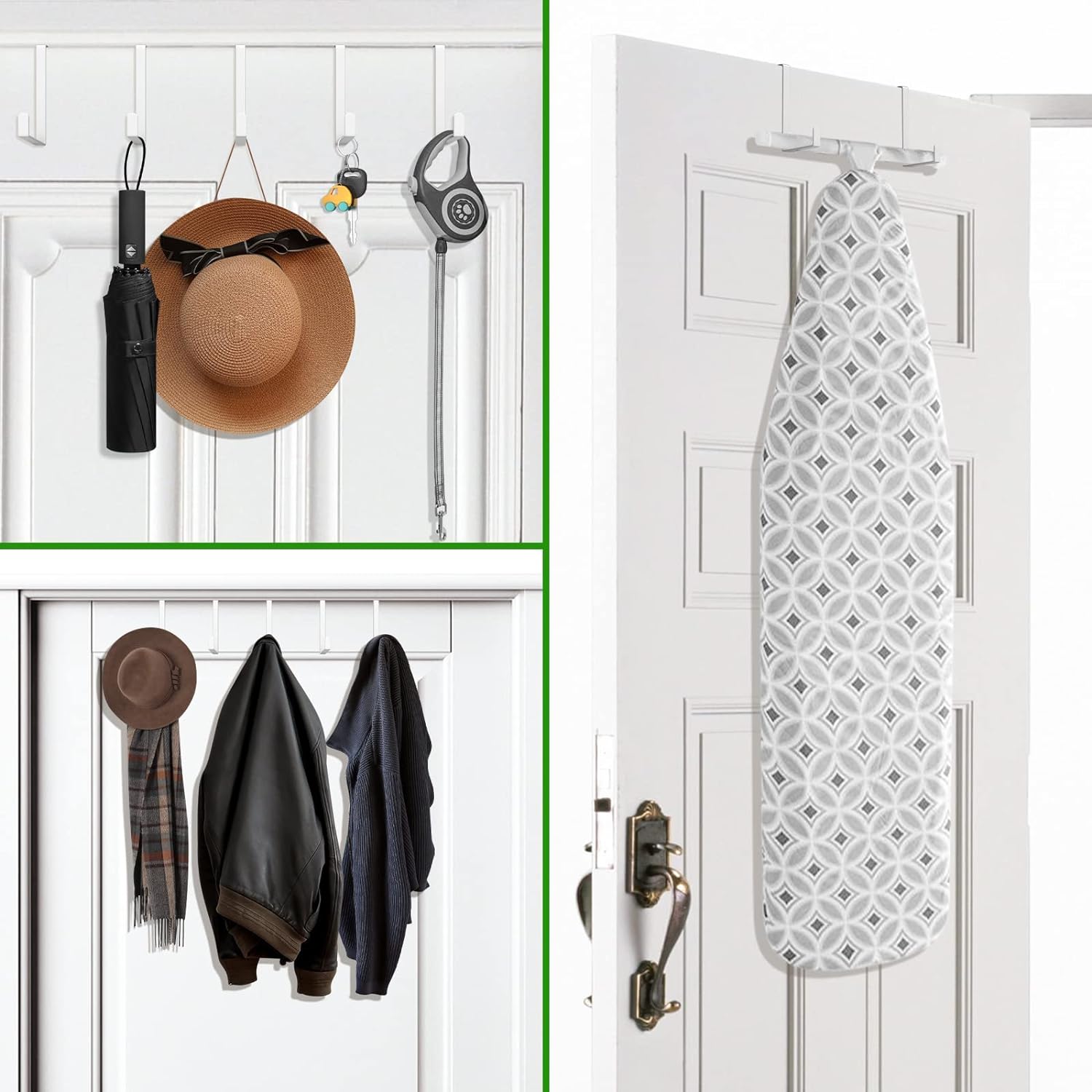1-2mm Thickness Z-Shaped Over The Door Hook Door Hanger for Hanging Clothes and Shoes