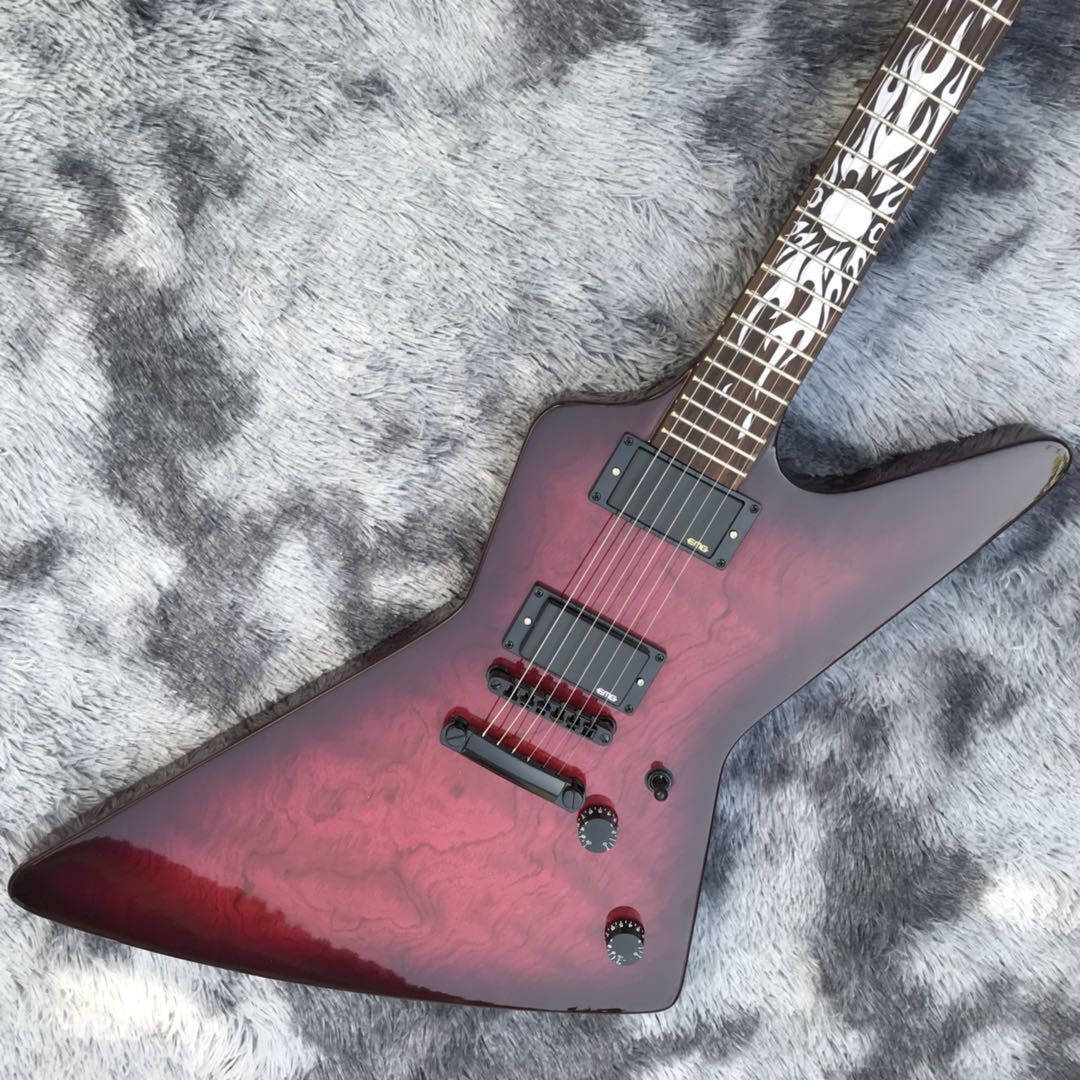 2020 Custom Rosewood Top Cover Maple Fingerboard Electric Guitar for Iban Logo and Headstock Can Be Customized
