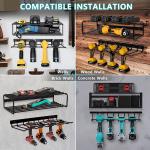 Standard 3-Layer Wall Mounted Power Tool Organizer 43*19*10cm Tool Storage
