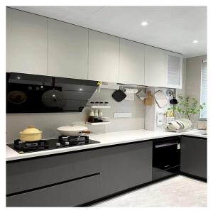 Quality Luxury Wooden House Furniture Modern Wall Kitchen Cabinet with MDF Door Material wholesale