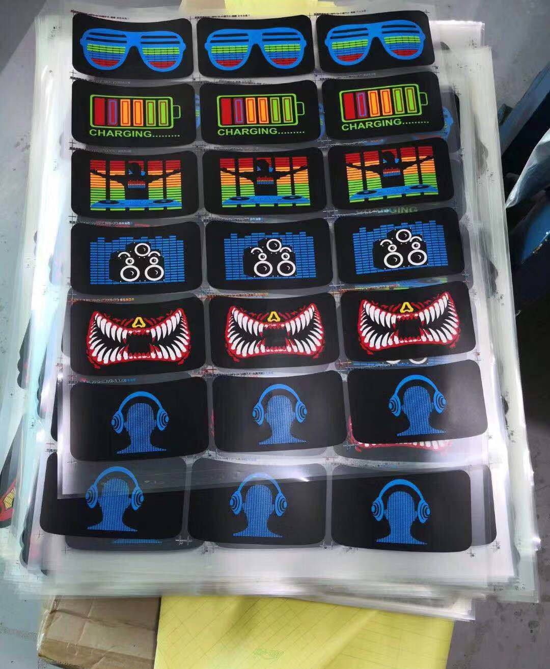 el flashing Cap with wireless inverter for party Custom Light Up EL Hat /Sound Activated led Cap cotton material