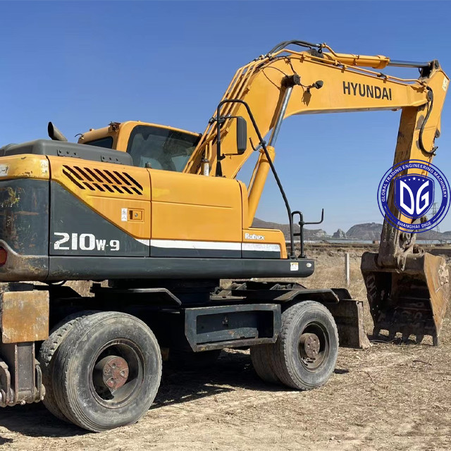 20 Ton Excavator Used Hyundai Model 210W-9 Wheel Excavator With Good Condition