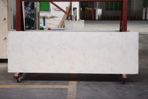 Quality Carrara White Highly Imtimated Artificial Quartz Grey Kitchen Countertop wholesale