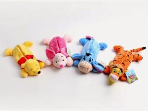 Quality Disney Cartoon Plush Pencil Pouch , Animal Zipper Pencil Pouch wholesale