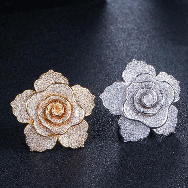 Fashion Luxury Zircon Rings For Women Eternity Promise CZ Crystal Finger Ring