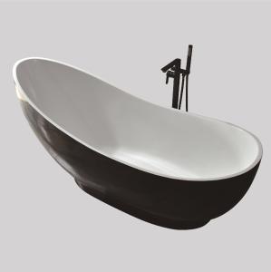 Quality Custom Black Corner Bathtub Bathroom Freestanding 60 Inch Slipper wholesale