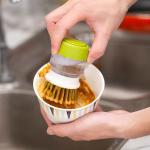Liquid Soap Dispensers Dishes Scrub Brush for Bowl,Pot Etc