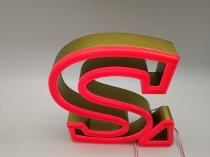 Quality LED Faux Neon Channel Letter Signs Stainless Steel / Acrylic Material wholesale