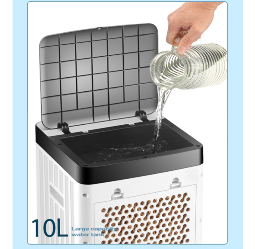 Remote Timer Control English Operating Language 10L Water Tank Air Cooler Conditioning