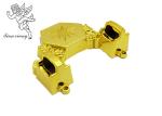 Casket Corner Iron Tubes Parts Of Coffin Plastic Gold Color