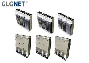 Quality 1 x 3 Ganged QSFP28 Cage Used for 100G Ethernet with Heat Sink and Light Pipes wholesale