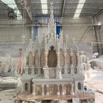 Natural Stone Marble Altar Table Hand Carved Church Luxury Design Religious