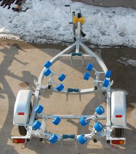 Quality 3.3m Galvanized Steel Jet Boat Trailers Single Jetski Trailer wholesale