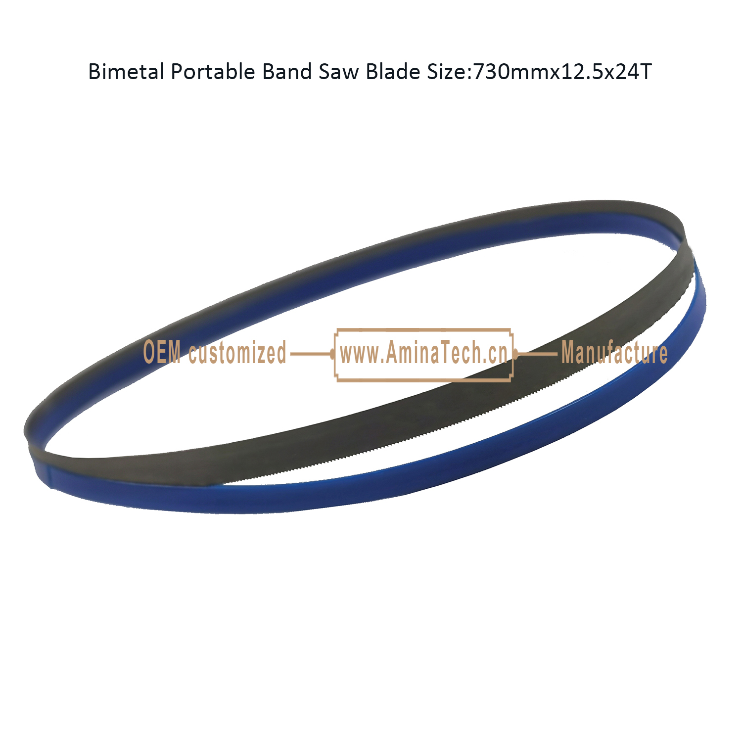 Bimetal Portable Band Saw Blade Size:730mmx12.5x24T