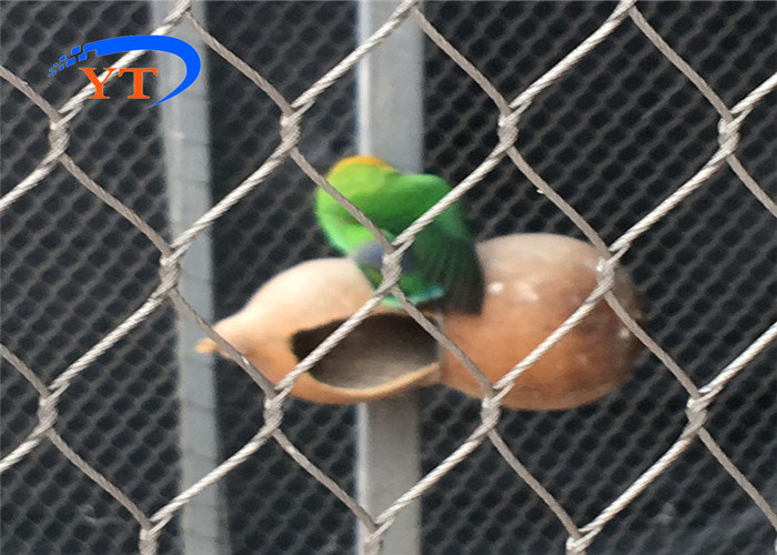 Recyclable Stainless Steel Woven Wire Mesh 30x30mm For Bird Cages 7x19