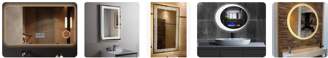 Rectangular LED Bathroom Mirror Anti Fog LED Light Mirror