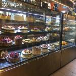 Cake display refrigerator glass showcase with CE/ETL