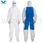 Chemical Protection Industrial Safety Waterproof White Disposable Overalls for