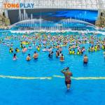 Multiple People Swim Wave Pool Open Air Outdoor Water Playground