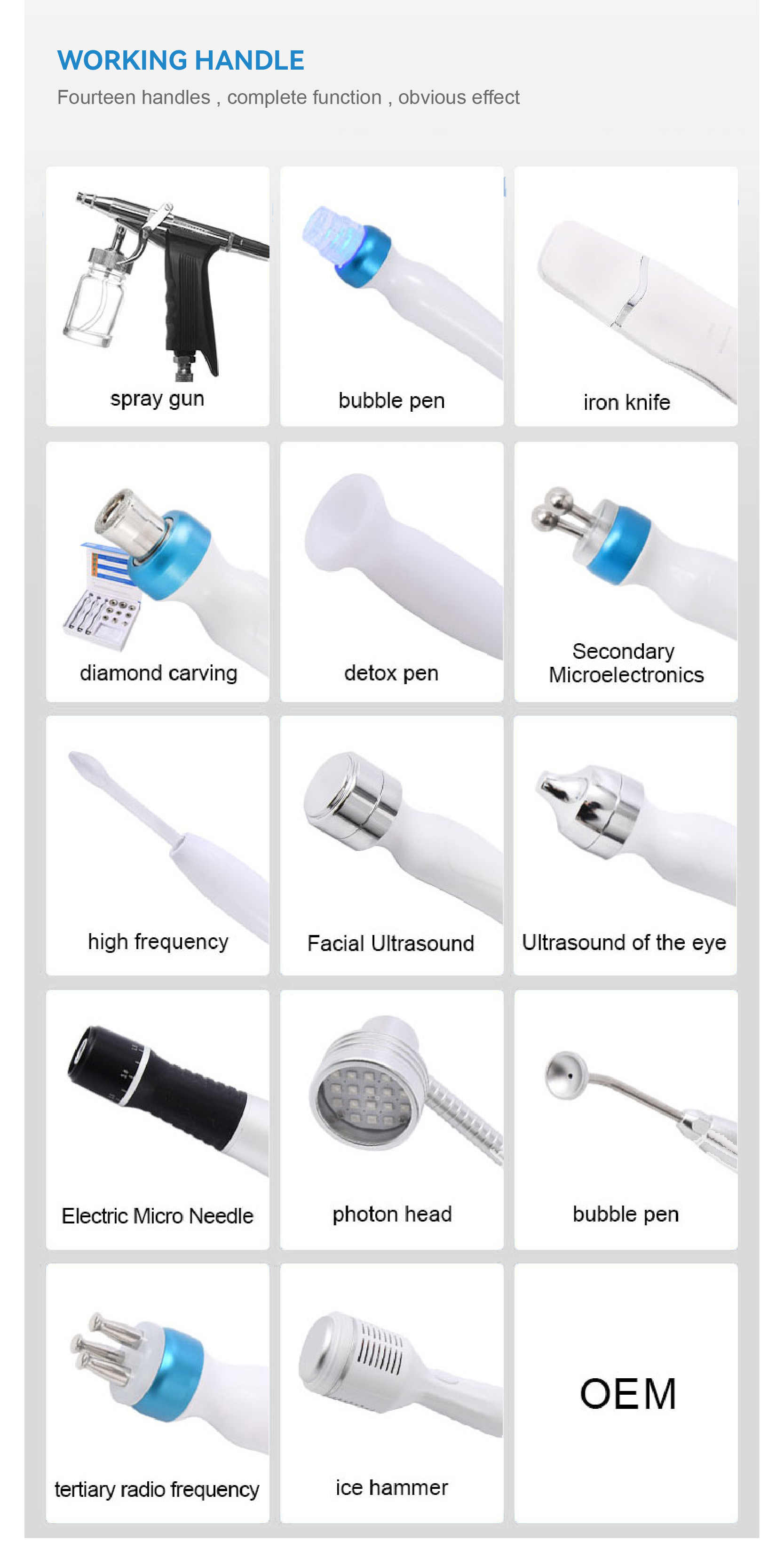 5Mhz RF Frequency Skin Lifting Oxygen Injection Hydra Microdermabrasion Beauty Machine