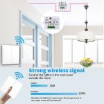 86*86*35mm Zigbee Touch Switch 400W Homekit Scene Button