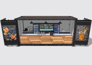 Quality Topshaw Factory Price Durable Structure Prefabricated Coffee Shop Kitchen Container Bar wholesale