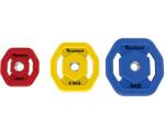 Commercial Metal Weight Plates , Weightlifting Bumper Plates With Rubber / Steel