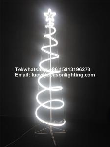 Quality led spiral christmas tree wholesale