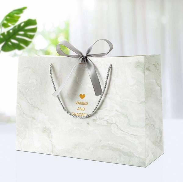Business Cosmetics Jewelry Packaging Bags Shopping Bags Gift Paper Bag With