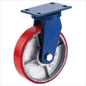 Quality extra heavy duty caster polyurethane wheel on cast iron 700kgs wholesale