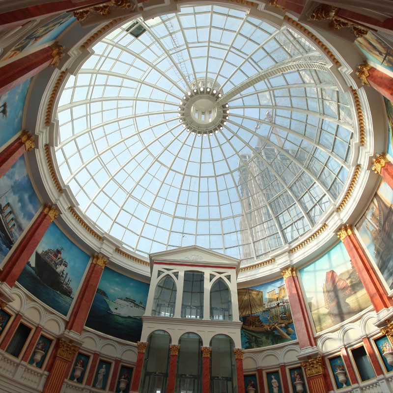 Stable Aesthetic Large Round Dome Skylight Bending Warehouse