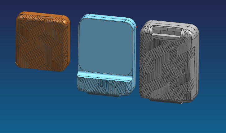 Suitcase Aluminum Mould in different design with different sizes for forming machine