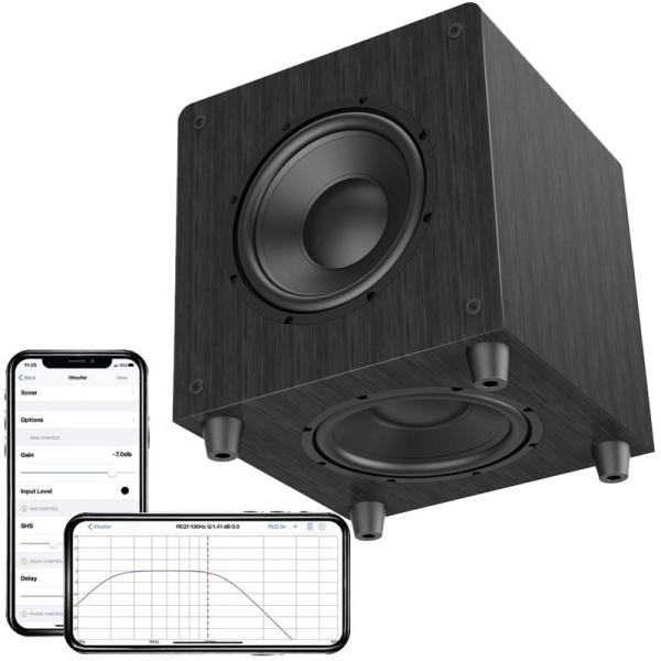 500 Watts Powered Deep Bass Subwoofer Down Firing Sub With Home Theater Audio