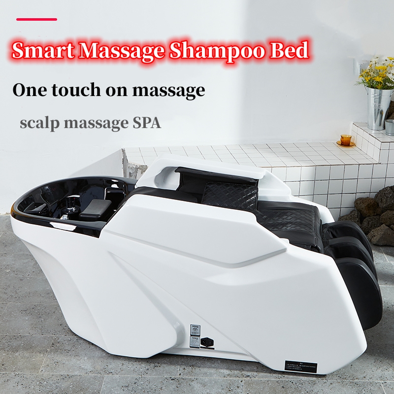 Barbershop Dedicated Electric Massage Shampoo Bed with Whole Body Heating Fumigation