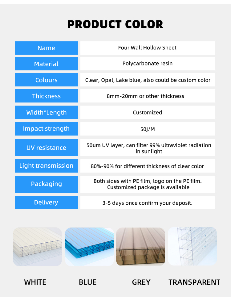 Pc Polycarbonate Roofing Cover Retractable Swimming Pool Cover Panel for Bus Stop Shelter