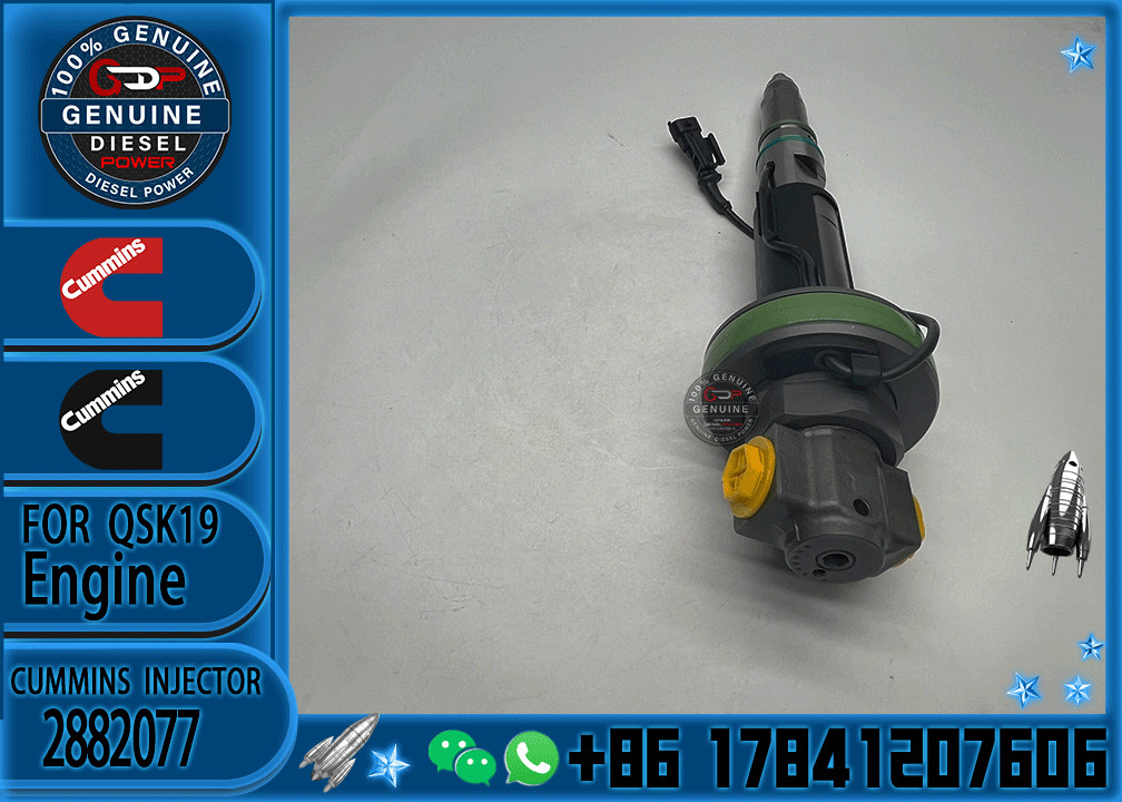 Construction Machinery Parts Fuel Injector 2867147 2882077 4955524 For QSK19 Diesel Engine