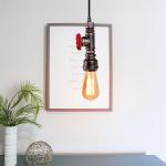 Loft Steampunk Pendant Lights Metal Water Pipe Lamp for Cafe Bar vintage pendant