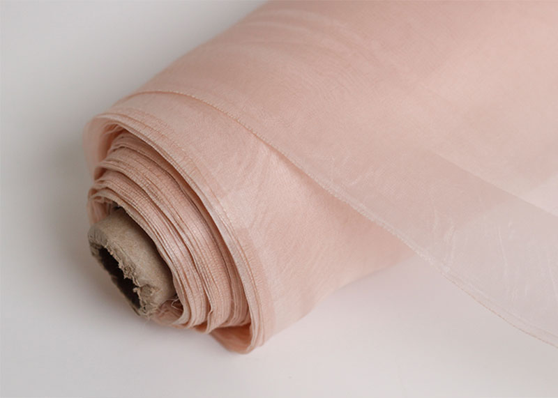Lightweight 23.6gsm Plain Mulberry Pure Silk Organza Fabric Gauze Argentina 114cm