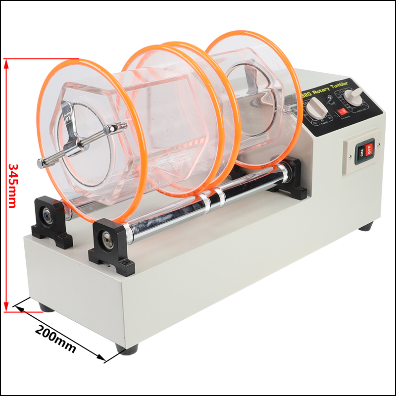 16kg Jewelry Polisher Tumbler ABS Metal With Timer Double Barrel
