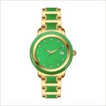 Japanese Movt 10ATM Analogue Wrist Watch ODM Ceramic Quartz Jade