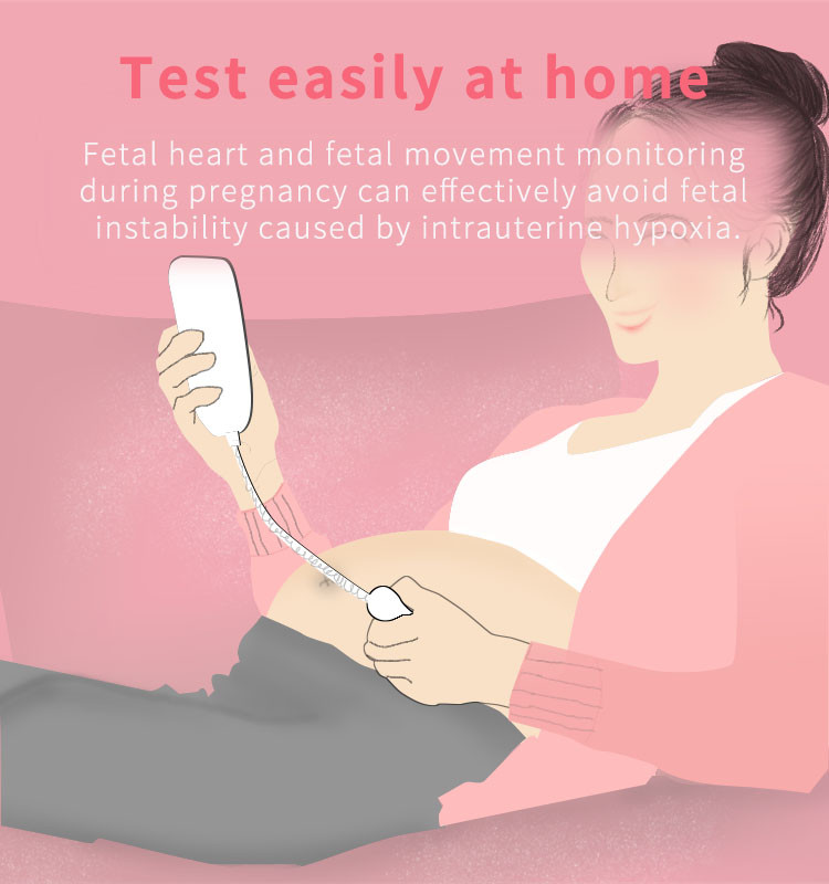 Pregnancy Heartbeat Detector,Fetal Heart Rate Monitor with Safe Fetal Heart Detection Technology 180g