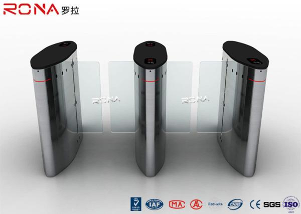 Hidden Waist Height Turnstile , Slide Pedestrian Barrier Gate 30 Persons / Min