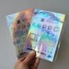 Rainbow Effect Self Adhesive Label Stickers OPP Laser Hologram Sticker