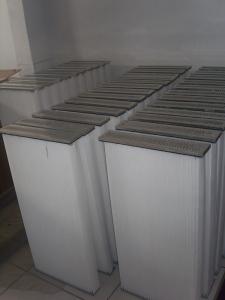 China Flat Type High Flow Panel Filter Cartridge 505mm Flange Length PTFE Membrane Coated on sale