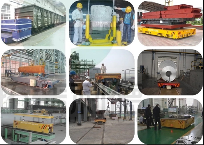 75 ton Hydraulic Lifting Cable Reel powered industrial Transfer Trolley