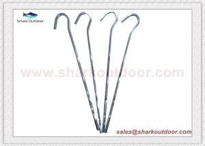 Quality Camping galvanized steel twist drill tent nail pegs with good price wholesale