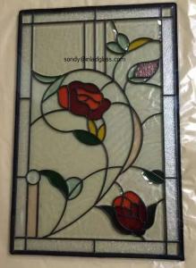 Quality Beveled Stained Glass Panel with patina caming for wooden door and windows 36&quot;*22&quot; wholesale