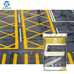 Quality Crack Resistant Reflective Thermoplastic Paint Yellow Highway Paint No Wrinkles wholesale